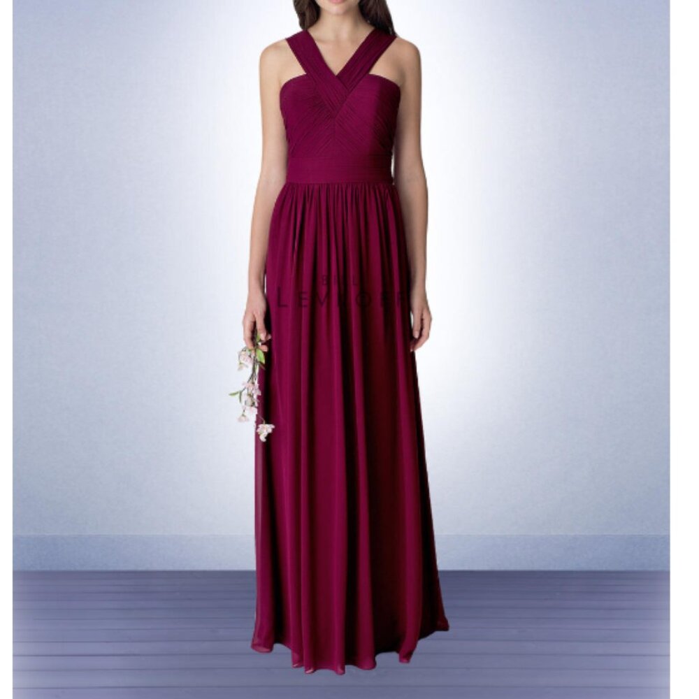 Bill Levkoff Bridesmaid Dress, Wine, Style 1276
